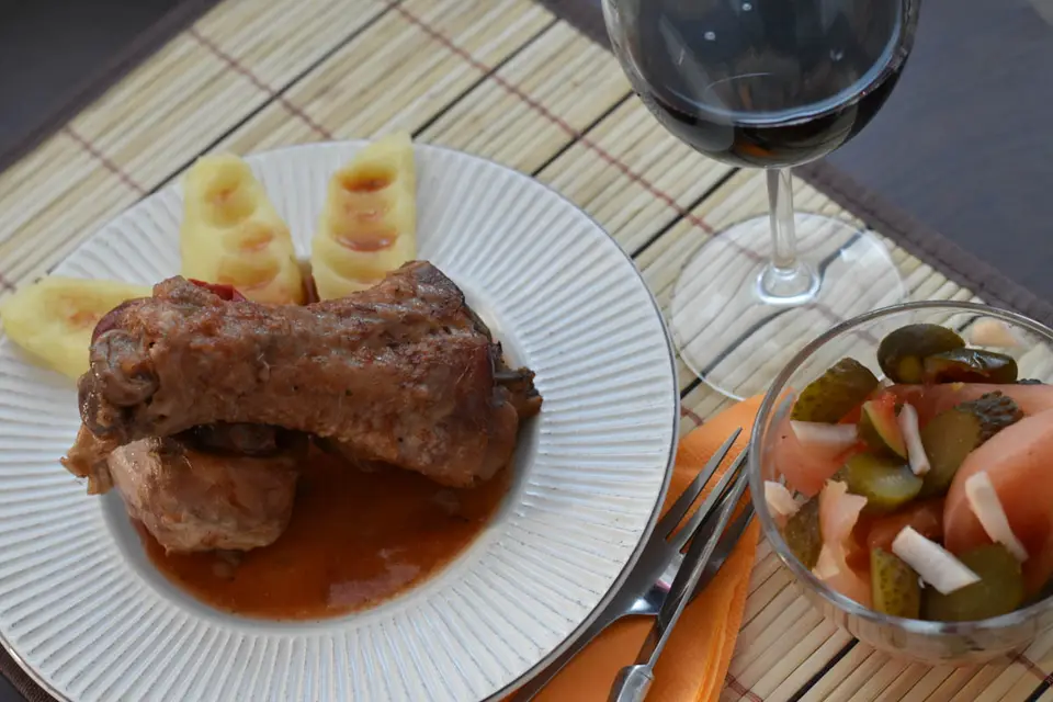 Pulpa de curcan la cuptor – etapa 3