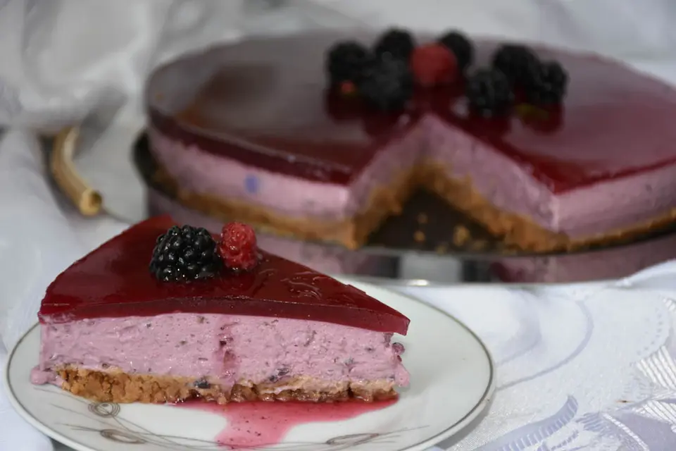 Cheesecake cu mure [Fara coacere] – etapa 2
