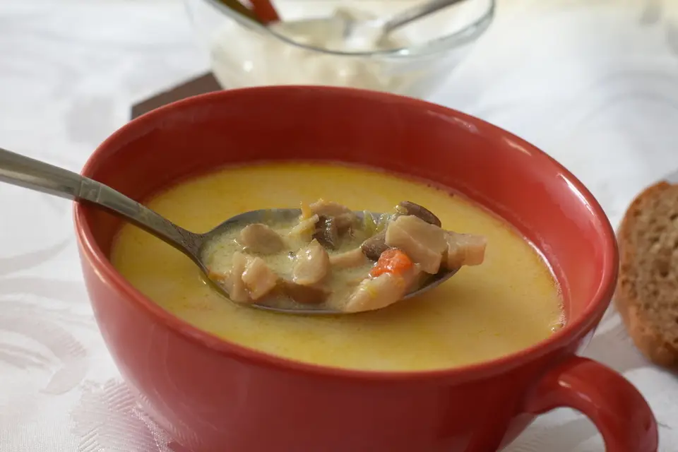 Ciorba de ciuperci pleurotus – etapa 2