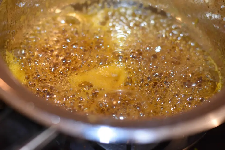 Crema de zahar ars cu suc de portocale – etapa 4
