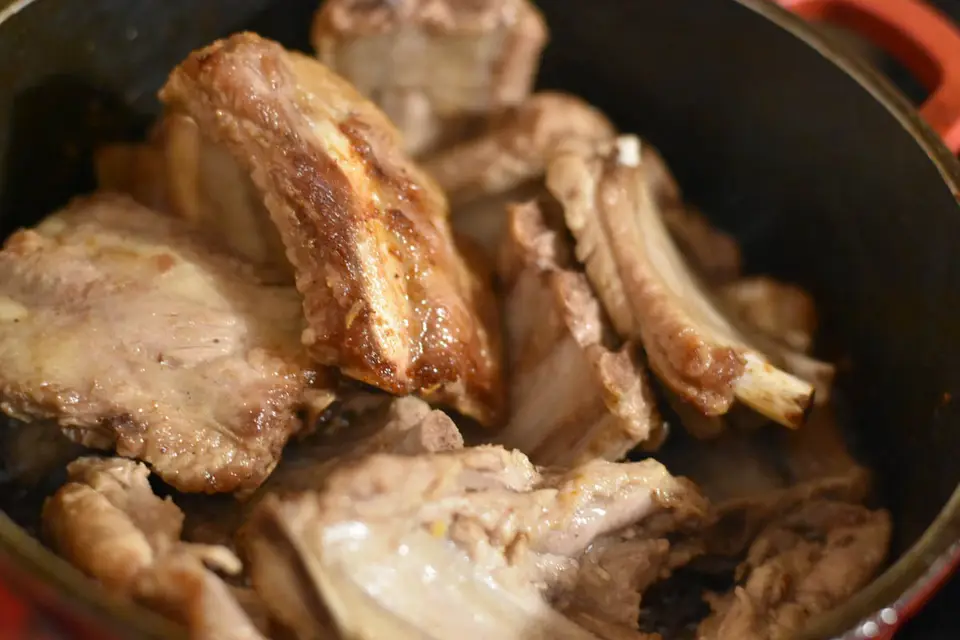 Varza calita cu costita de porc – etapa 3