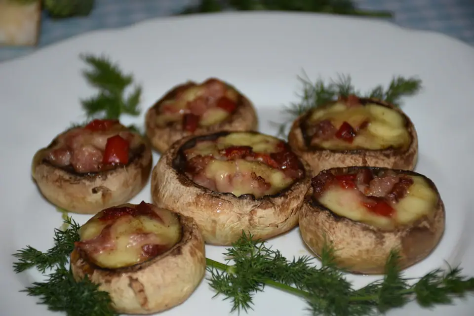 Ciuperci umplute – rețetă