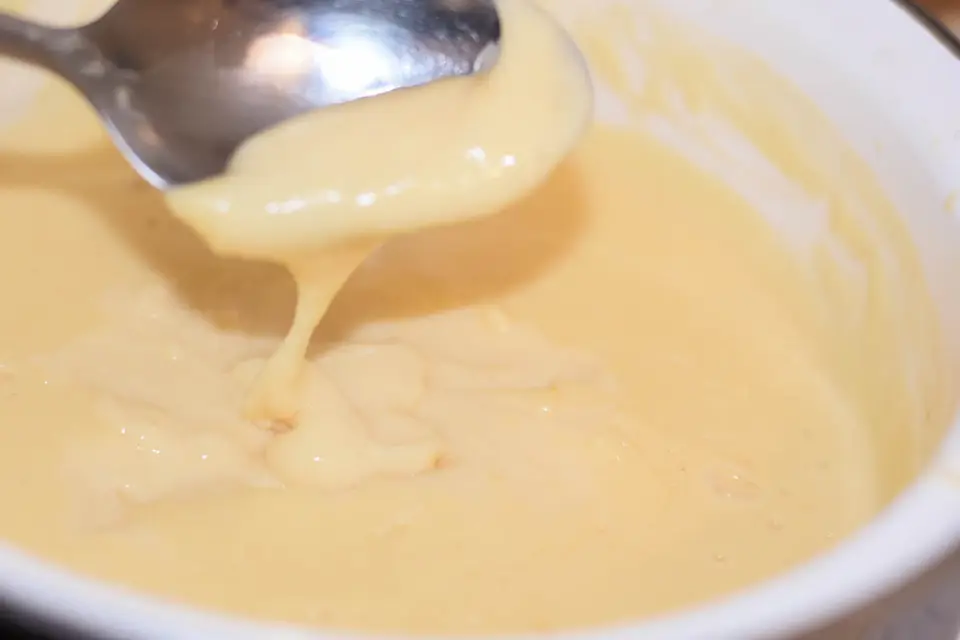 Crema rece cu fistic si portocale – etapa 3