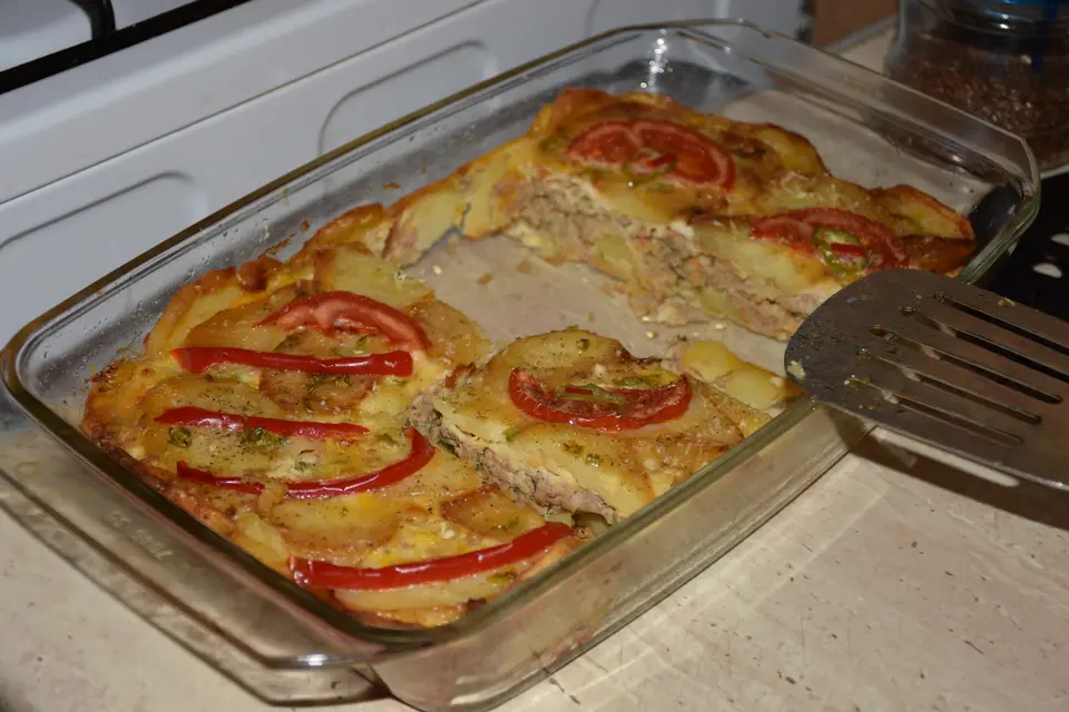 Musaca cu carne de porc – etapa 2